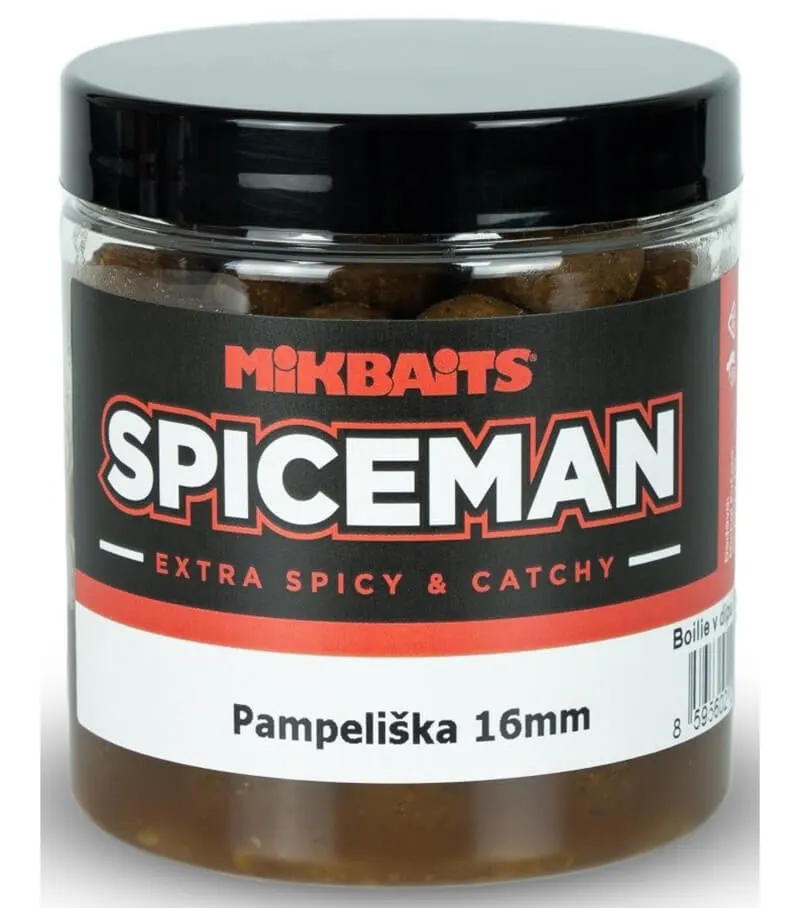 Boilie MIKBAITS Spiceman v dipe Prevedenie: Chilli Squid, Priemer: 20 mm