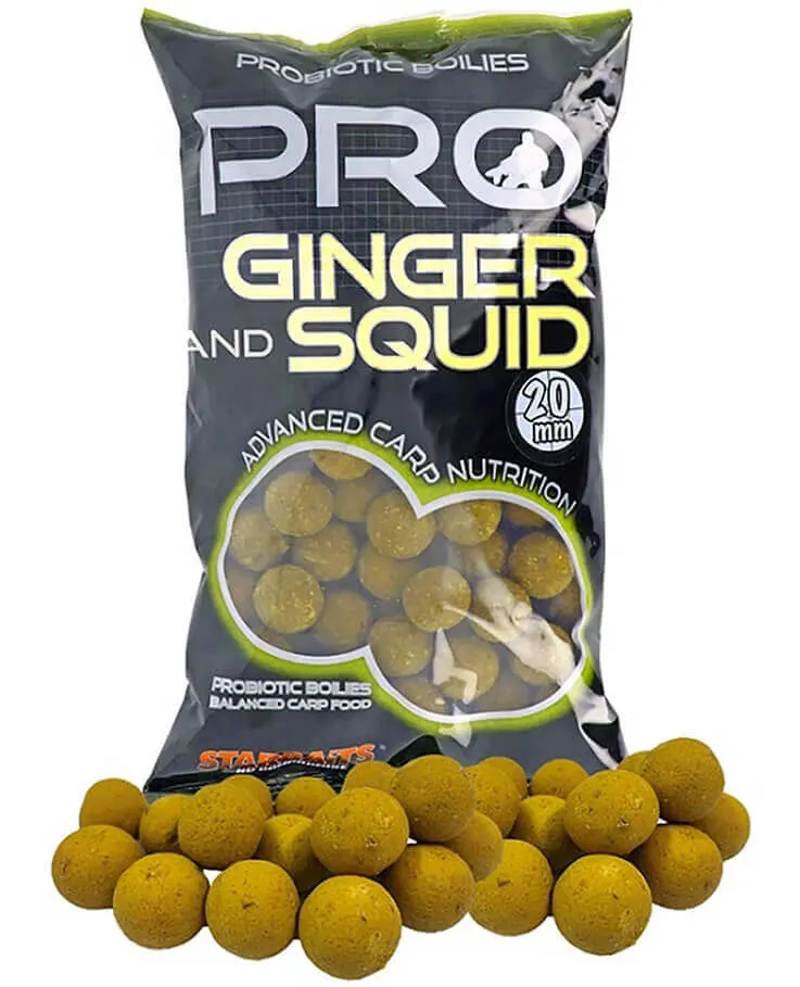 Boilie STARBAITS Pro Ginger & Squid, 800 g Priemer: 20 mm