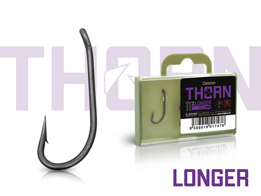 Háčiky DELPHIN Thorn Longer, 11 ks Veľkosť: 8